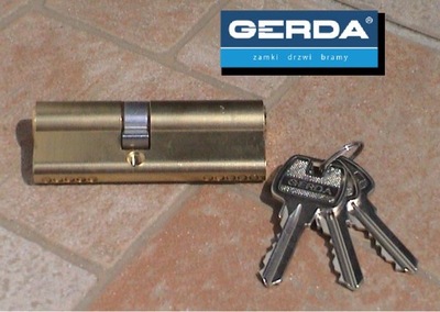 Wkładka GERDA WKE1 80mm 40/40, 41/41 Mosiądz
