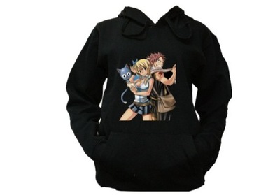 BLUZA KAPTUR Fairy Tail MANGA ANIME WZORY