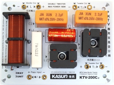 Zwrotnica głośnikowa dwudrożna 3800Hz 180W_BTE-320