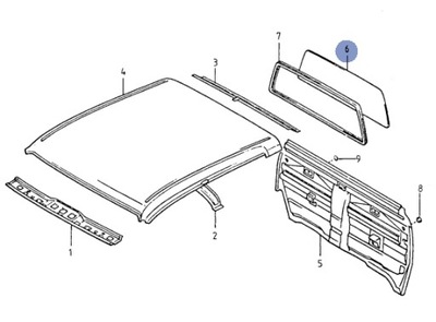 ÉTAT NOUVEAU ORIGINAL GLACE ARRIÈRE À CHAUFFAGE VW TARO - milautoparts-fr.ukrlive.com