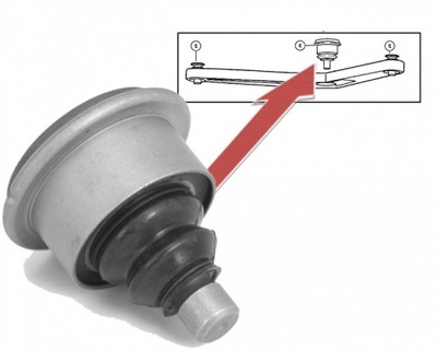 Шарова опора задня góra jeep cherokee liberty kj 02-07 фото №1