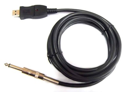 Kabel USB Gitary Jack 6,2 mm Interfejs 3 m Wwa