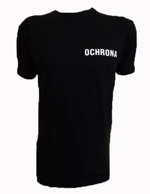 Koszulka t-shirt OCHRONA- rozmiar XL Czarna