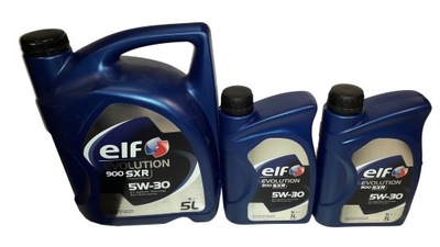 OIL SILNIKOWY SYNTETYCZNY ELF EVOLUTION 900 SXR 5 L 5W-30 + 2× OIL SILNIKOWY ELF EVOLUTION 900 SXR 1 L 5W-30 - milautoparts-fr.ukrlive.com