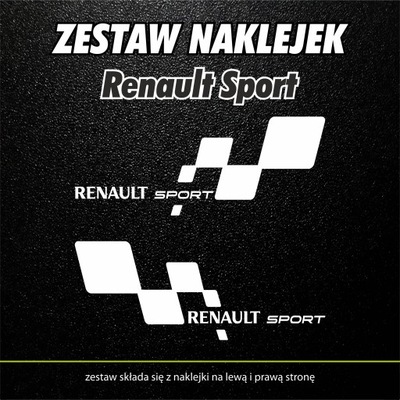 Naklejki Zestaw Renault Sport 38cm x 15cm