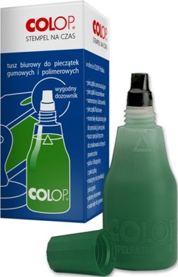 Tusz do pieczątek gumowych COLOP zielony 25 ml