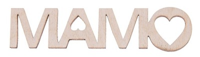 Drewniany napis MAMO duży decoupage SCRAPKI