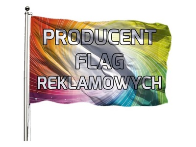 FLAGA REKLAMOWA Z NADRUKIEM FIRMOWA 80x30 cm