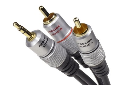 Prolink TCV 3420: Kabel mini jack/2xRCA Cinch 1,8m