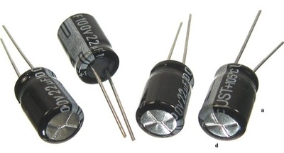 Kondensator elektrolityczny 22uF/100V - 10 sztuk