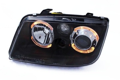 FEUX AVANT VW BORA BLACK ANGEL EYES DEPO ANNEAUX - milautoparts-fr.ukrlive.com