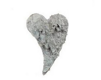 serce ŁEZKA z kory brzozy 6 X 5 cm