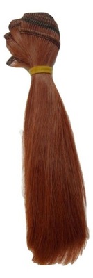 1szt włosy dla lalek, amigurumi wig 15cm rude