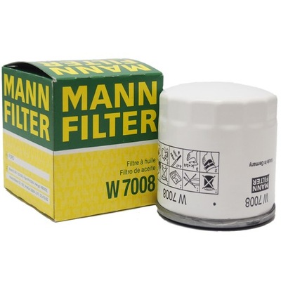 MANN FILTRO ACEITES W7008 SUBSTITUTO OP629/1 OC1051  