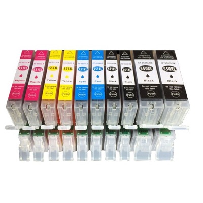 10x XXL Tusze do Canon Pixma IP7250 MG5650 MG5550 PGI 5550 CLI 551