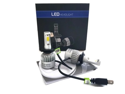 JUEGO DIODO LUMINOSO LED LUCES H7 S2 COB 72W 16000LM CANBUS  