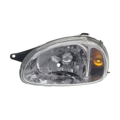 Фара главный гладкие opel corsa b левое фото №1