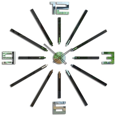 Zegar ścienny ModernClock - BIG CLOCK - cichy DIY