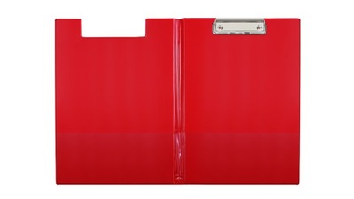 Teczka z klipem A4 PVC czerwona Clipboard