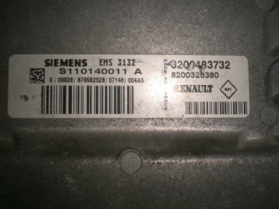 Блок керування бортовий комп'ютер двигуна dacia logan 8200483732 фото №1