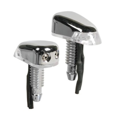 DYSZE SPRYSKIWACZY CHROM 2SZT. PODŚWIETLANE 2KOLOR