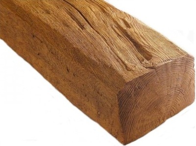 Belka Rustykalna Ciosana 20x13 cm x 2 m jasny dąb
