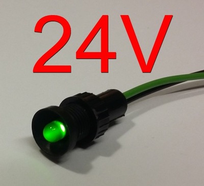 Kontrolka LED zielona 24V AC/DC