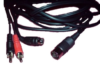 Kabel 2,5m GOLD S-VIDEO Commodore C64 C128 SVHS