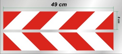 BELTS REFLECTIVE WARNING STICKERS - 8 X 49 CM - milautoparts-fr.ukrlive.com