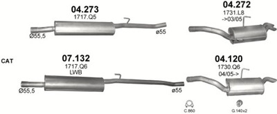 POT D'ÉCHAPEMENT FINAL PEUGEOT 806 2,0 01-02R.+OBEJMA - milautoparts-fr.ukrlive.com