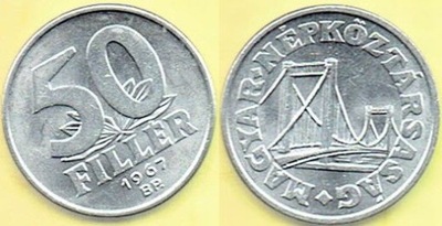 Węgry 50 Filler 1967 r. AL
