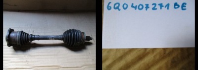 Привідний вал 6q0407271be фото №1