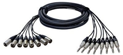 ALVA T8X8PRO5 - Kabel 8 x TRSm - 8 x XLRm 5m