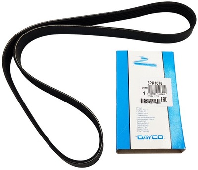 BELT W/WEDGE 6PK1076 DAYCO DAYCO 6PK1076 BELT WEDGE MULTI-RIBBED - milautoparts-fr.ukrlive.com