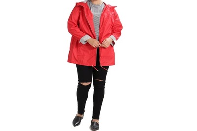 NEW LOOK kurtka parka 50 XXXXL UK22 wiosna czerwona