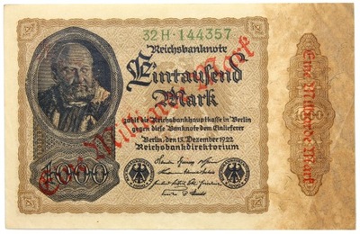 Niemcy - BANKNOT - 1 Miliard Marek 1923 - PRZEDRUK