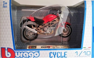 motocykl BBURAGO 1:18 DUCATI Monster 900 0009