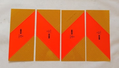 BOARD REFLECTIVE WARNING TIR 4 PIECES 282X132MM - milautoparts-fr.ukrlive.com