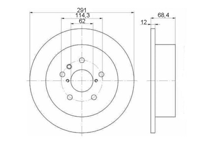 DISQUES MIKODA 2242 TOYOTA AVENSIS VERSO ARRIÈRE 291MM - milautoparts-fr.ukrlive.com