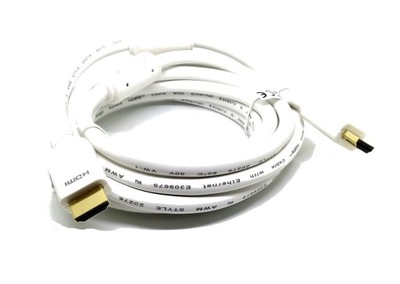 Przyłącze kabel HDMI HQ OFC biały 10m