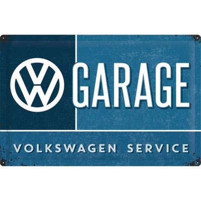 BOARD SZYLD VOLKSWAGEN GARAGE VW BLASZANY 40X60 - milautoparts-fr.ukrlive.com