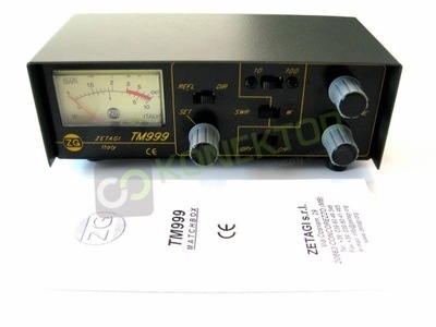 MIERNIK SWR + MOCY + MATCHER 26-28MHz ZETAGI TM999