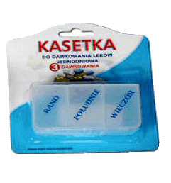KASETKA PUDEŁKO POJEMNIK NA LEKI DOBOWA ELCOMP 3