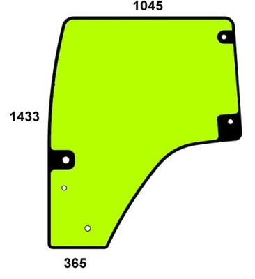 GLASS DOOR LEFT FOR DEUTZ 5080 5090 5090.4 5100.4 - milautoparts-fr.ukrlive.com