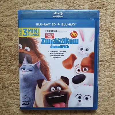Sekratne Zycie Zwierzakow Domowych Blu Ray 3D