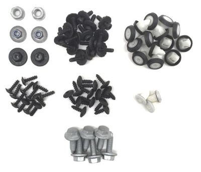 Набор элементов крепёжных бампер задняя audi a6 a7 фото №1