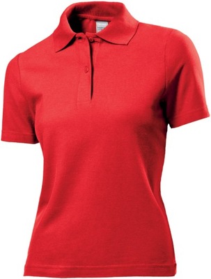 Koszulka Polo damska STEDMAN ST 3100 r.XXL czerwon