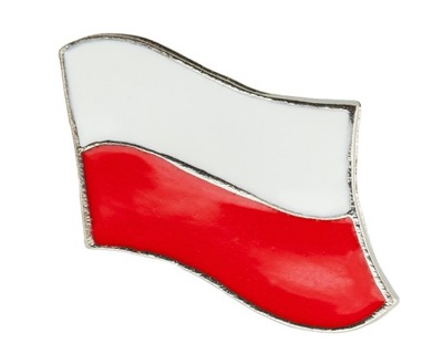przypinka wpinka znaczek Powiewająca flaga Polski