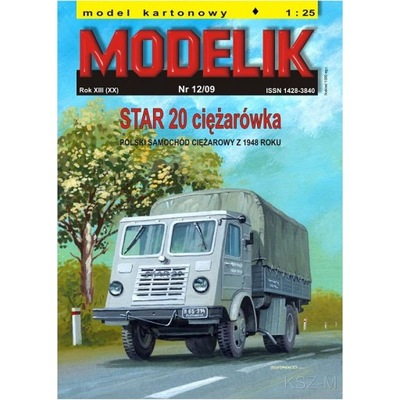 Modelik 12/09 - STAR 20 ciężarówka 1:25