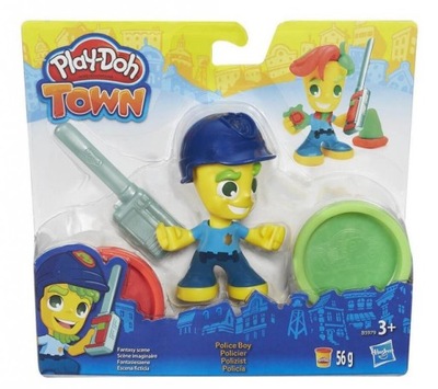 PLAY DOH TOWN CIASTOLINA POLICJANT + 2 Tuby B5960